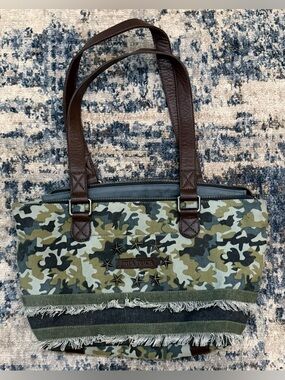 Bella Taylor camouflage tote handbag
